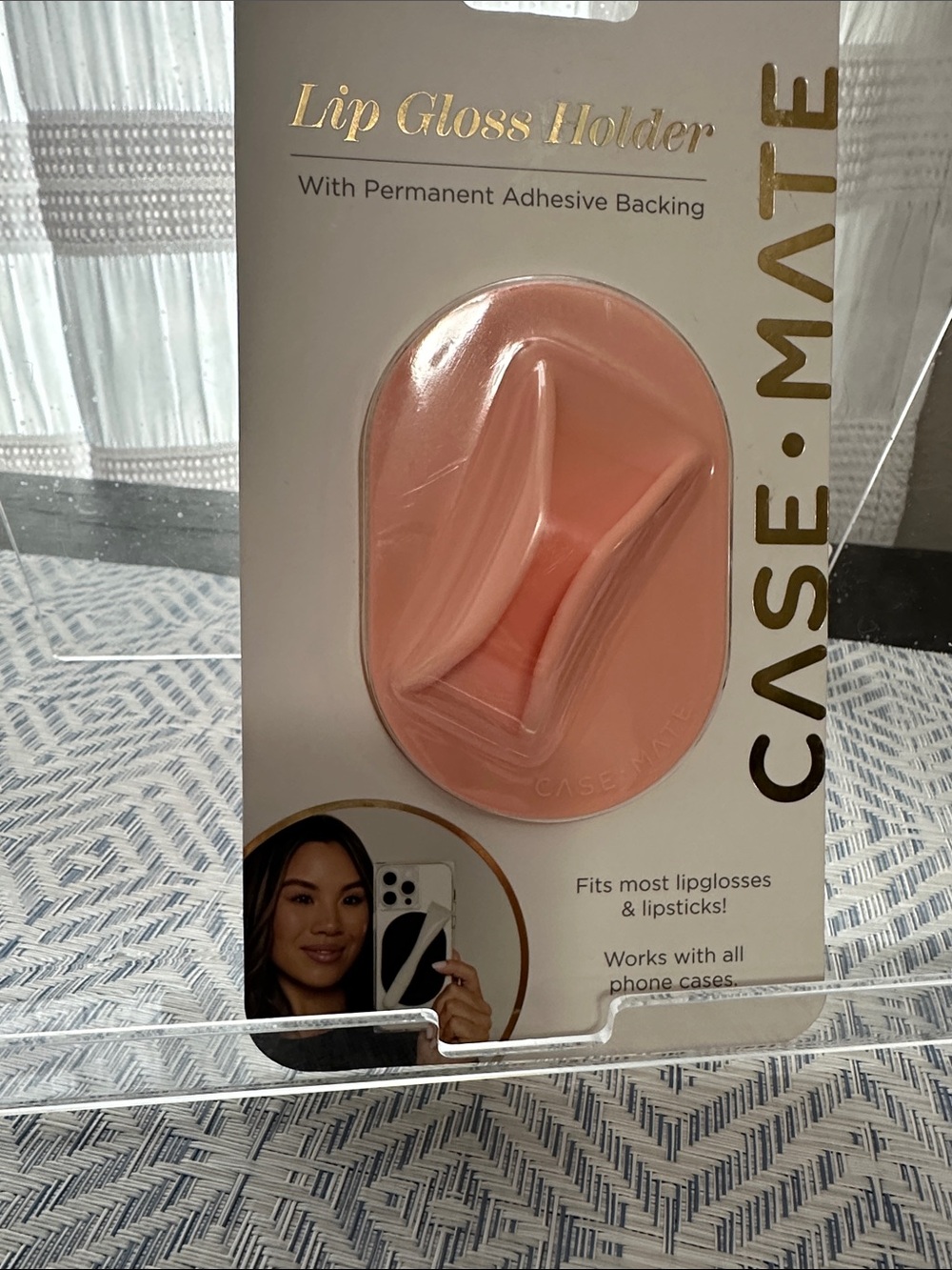 case-mate Lip Gloss / lipstick Holder — Light Peach NWT
